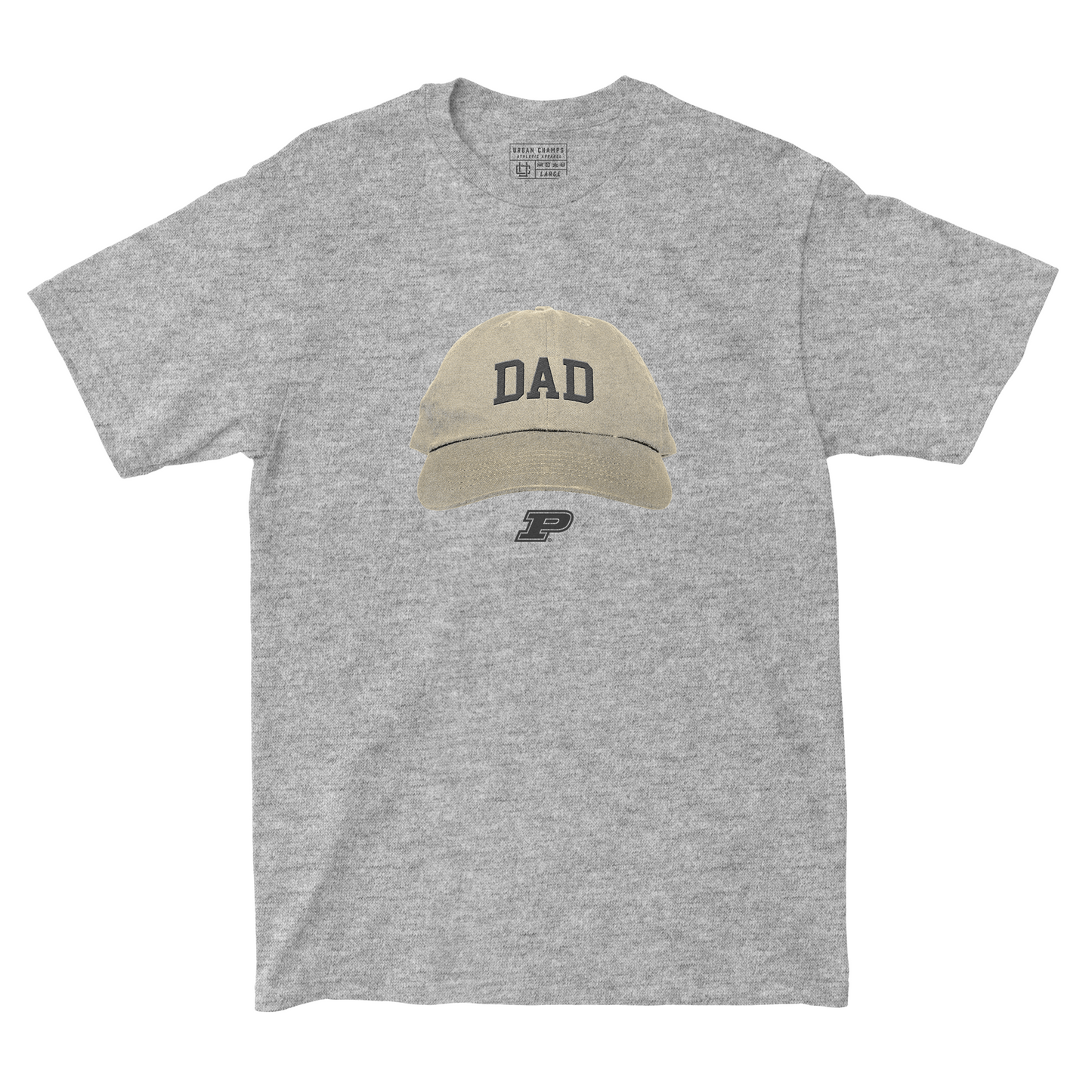 Purdue Dad Hat Grey Tee