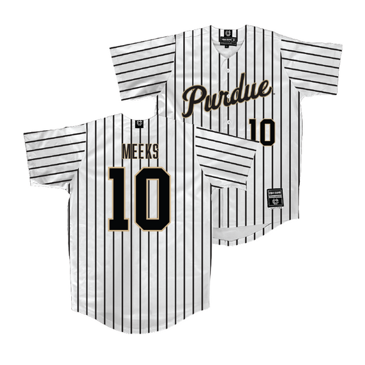 Purdue Softball White Jersey - Alivia Meeks | #10