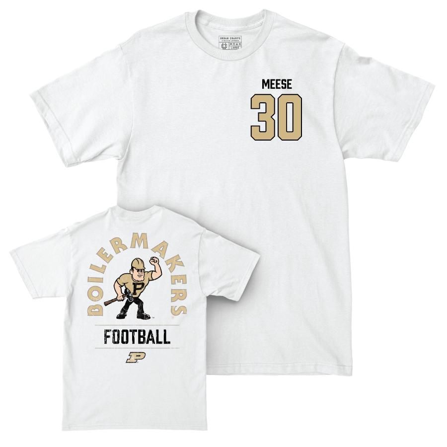 Football White Mascot Comfort Colors Tee   - Parker Meese