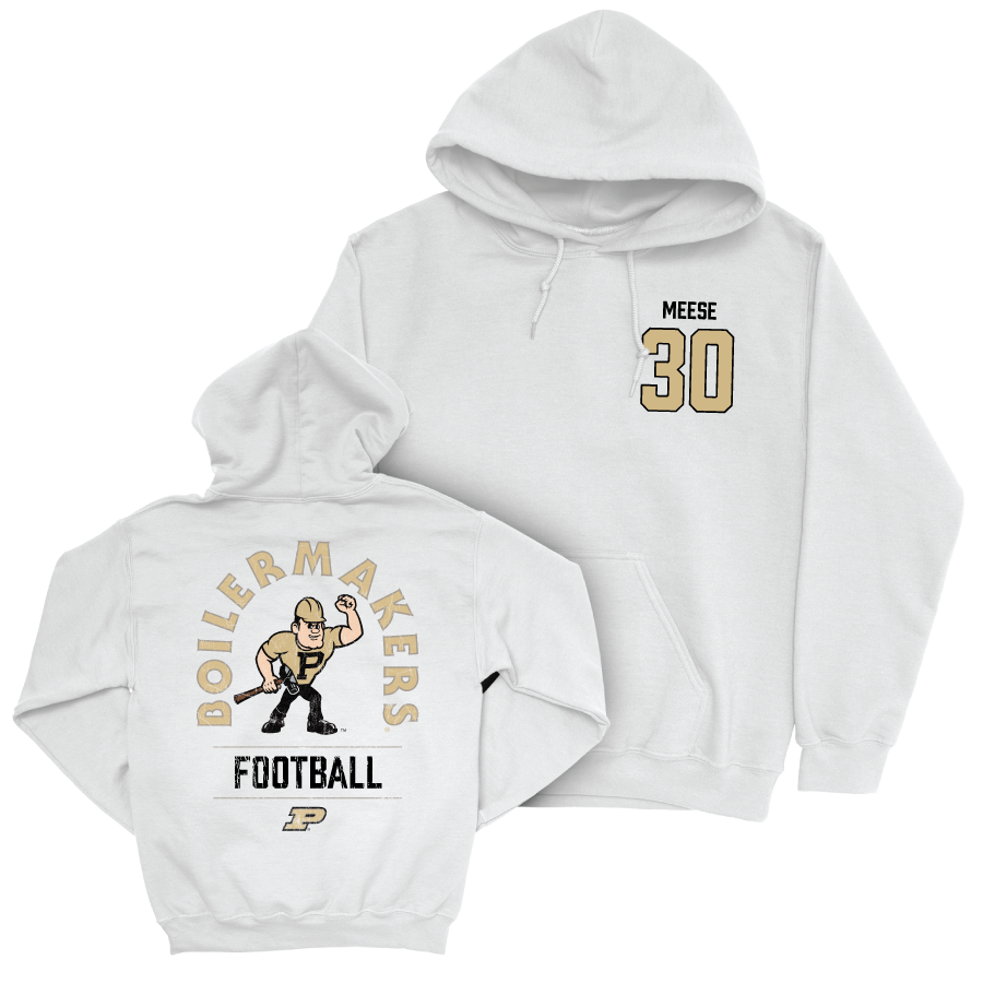 Football White Mascot Hoodie   - Parker Meese
