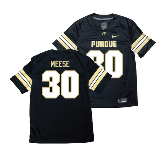 Nike Purdue Boilermakers Black NIL Game Replica Football Jersey   - Parker Meese
