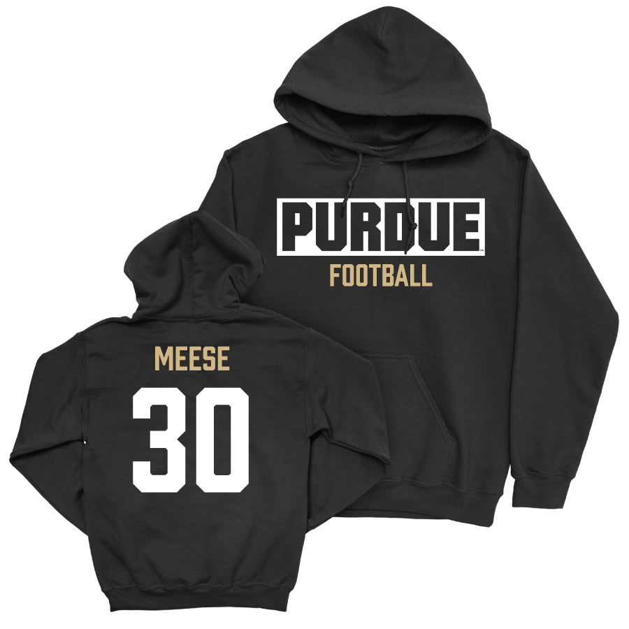 Football Black Staple Hoodie   - Parker Meese