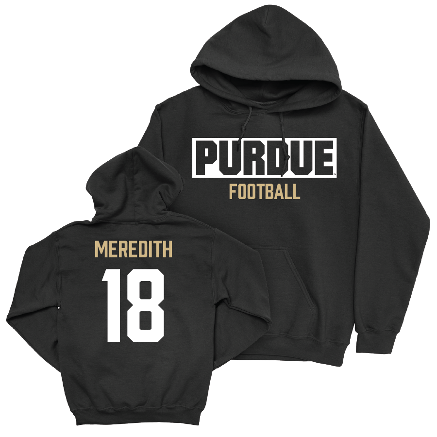 Football Black Staple Hoodie  - Bennett Meredith