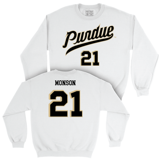 Women's Basketball White Shirsey Crew  - Emily Monson