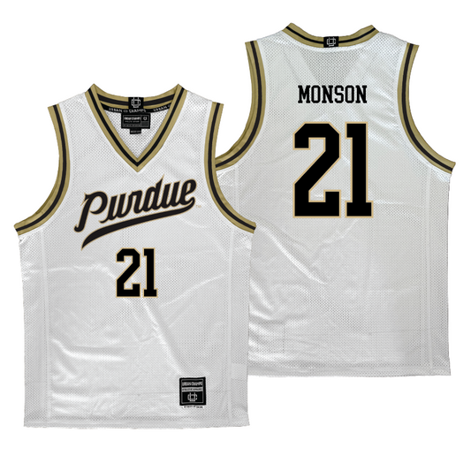 Purdue Women's Basketball White Jersey - Emily Monson | #21