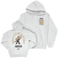 Women's Soccer White Mascot Hoodie  - Lauren Meeks