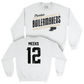 Women's Soccer White Slant Crew  - Lauren Meeks