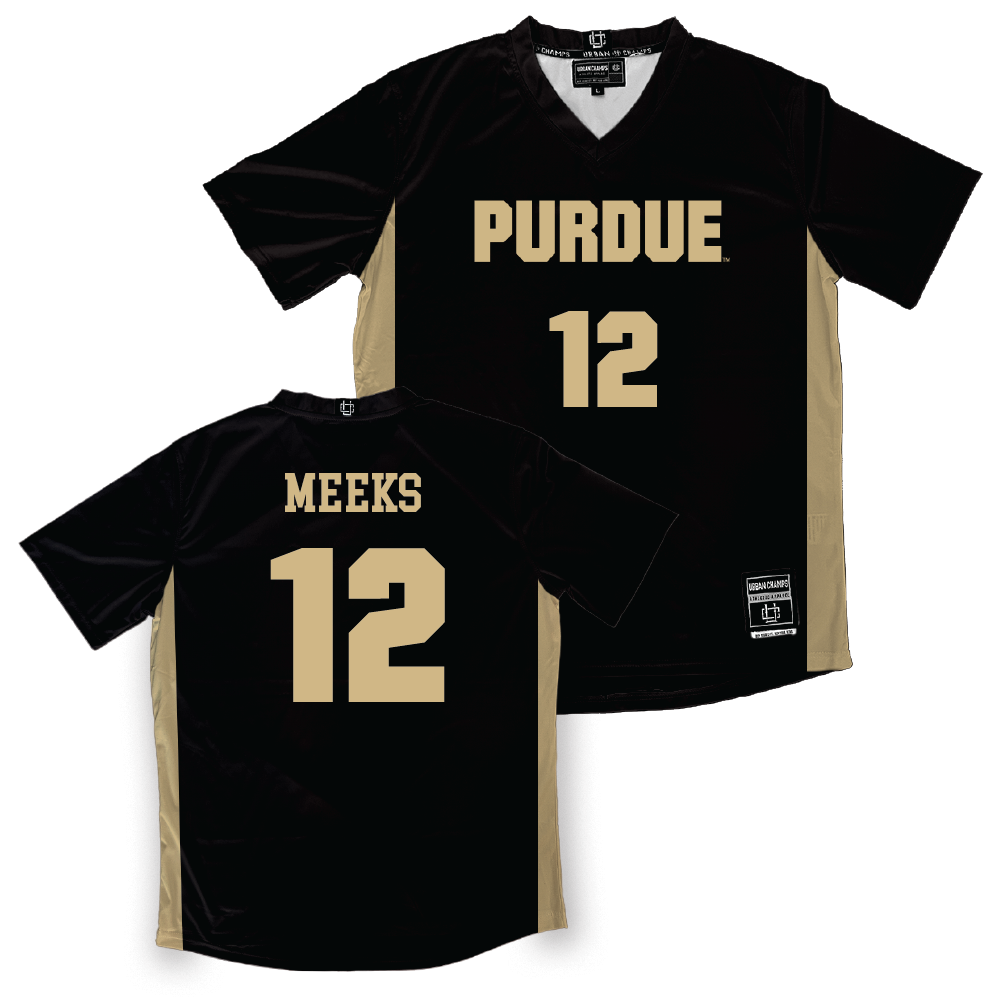 Purdue Women's Soccer Black Jersey  - Lauren Meeks