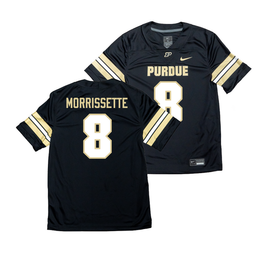 Nike Purdue Boilermakers Black NIL Game Replica Football Jersey  - Denylon Morrissette