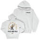 Track & Field White Mascot Hoodie  - Brett Otterbacher