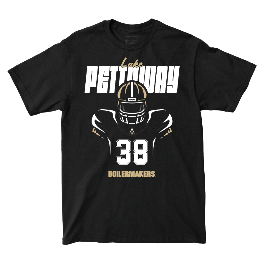 Silhouette Black Football Tee  - Luke Pettaway