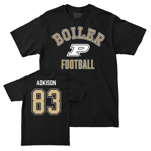 Football Black Classic Tee - Andrew Adkison | #83 Youth Small