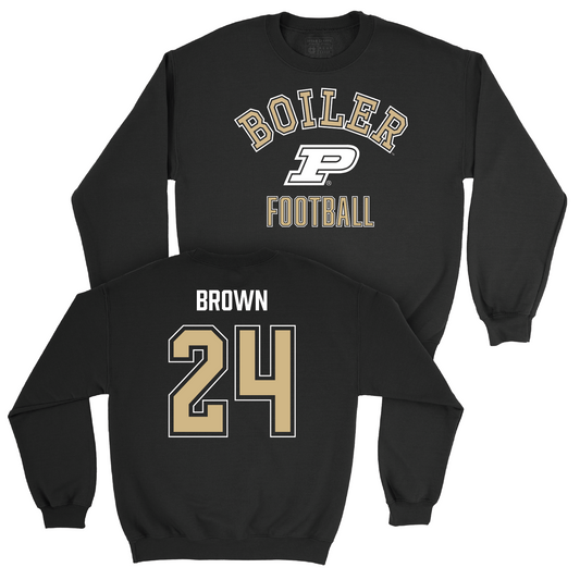 Football Black Classic Crew - Anthony Brown | #24 Youth Small
