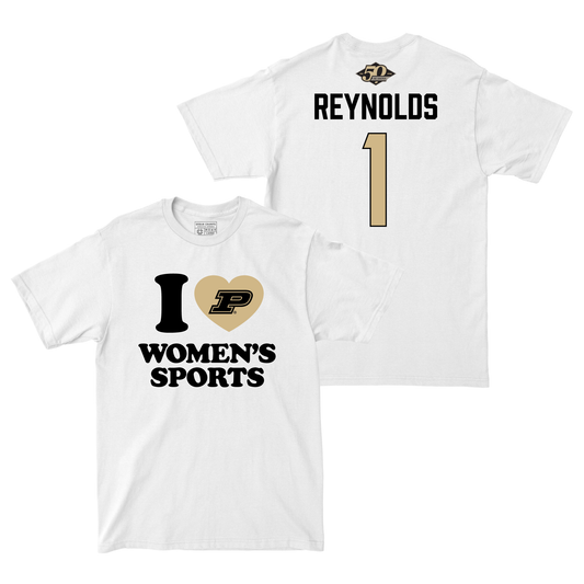 50th Anniversary Women's Basketball Love Sports White Comfort Colors Tee - Amiyah Reynolds Small