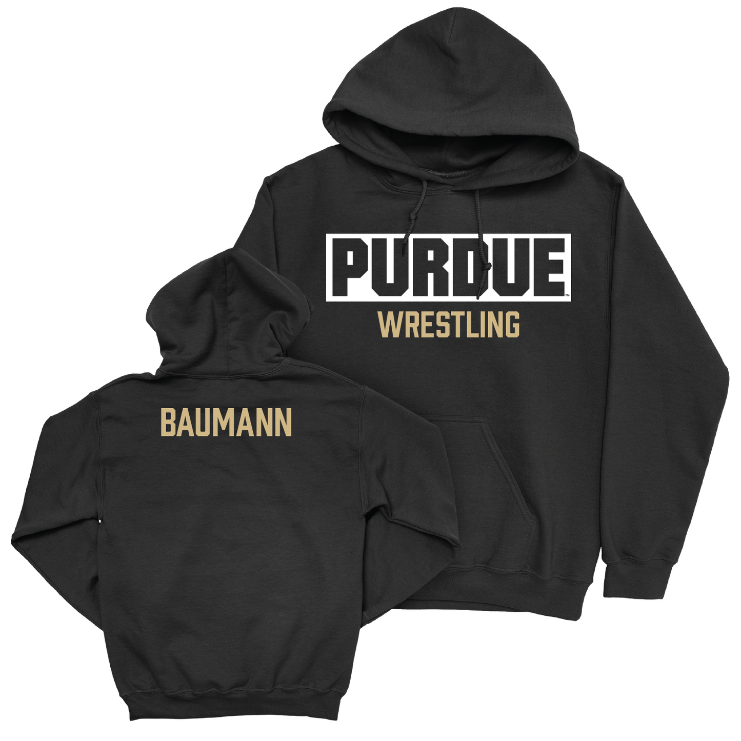 Wrestling Black Staple Hoodie - Brody Baumann Youth Small