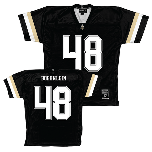 Purdue Black Football Jersey - Bennett Boehnlein | #48 Youth Small