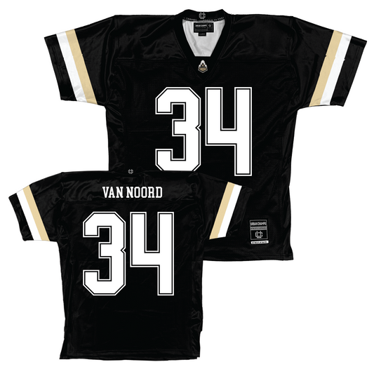 Purdue Black Football Jersey - Ben Van Noord | #34 Youth Small