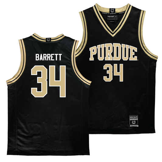 Purdue Men's Black Basketball Jersey - Carson Barrett | #34 Youth Small