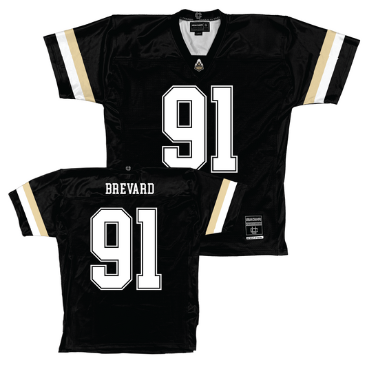 Purdue Black Football Jersey - Cole Brevard | #91 Youth Small