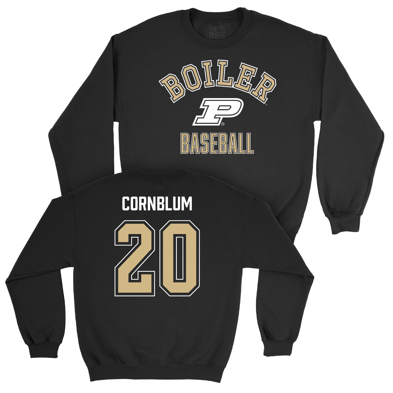 Baseball Black Classic Crew - Couper Cornblum | #20 Youth Small