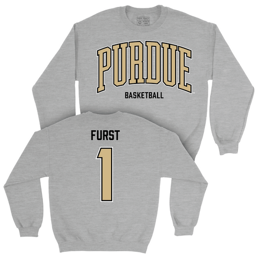 Men's Basketball Sport Grey Arch Crew - Caleb Furst | #1 Youth Small