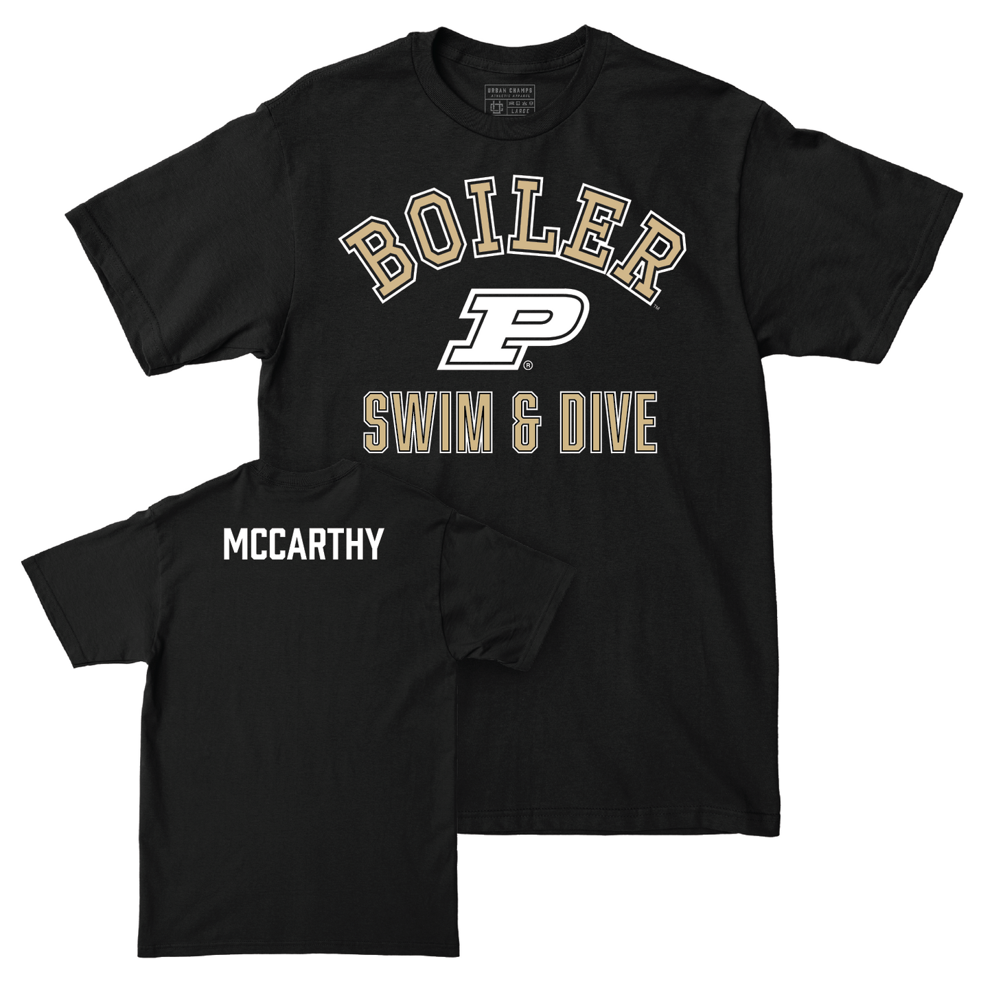 Swim & Dive Black Classic Tee - Connor McCarthy Youth Small