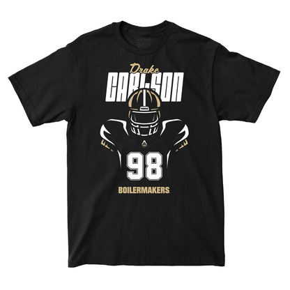 Silhouette Black Football Tee - Drake Carlson | #98 Youth Small / Drake Carlson | #98