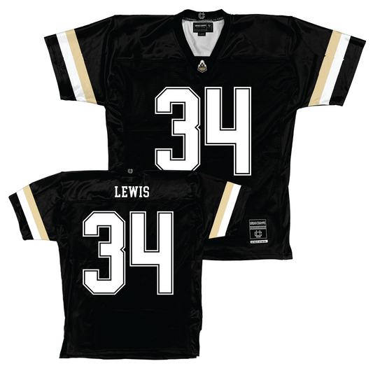 Purdue Black Football Jersey - Damarjhe Lewis | #34 Youth Small