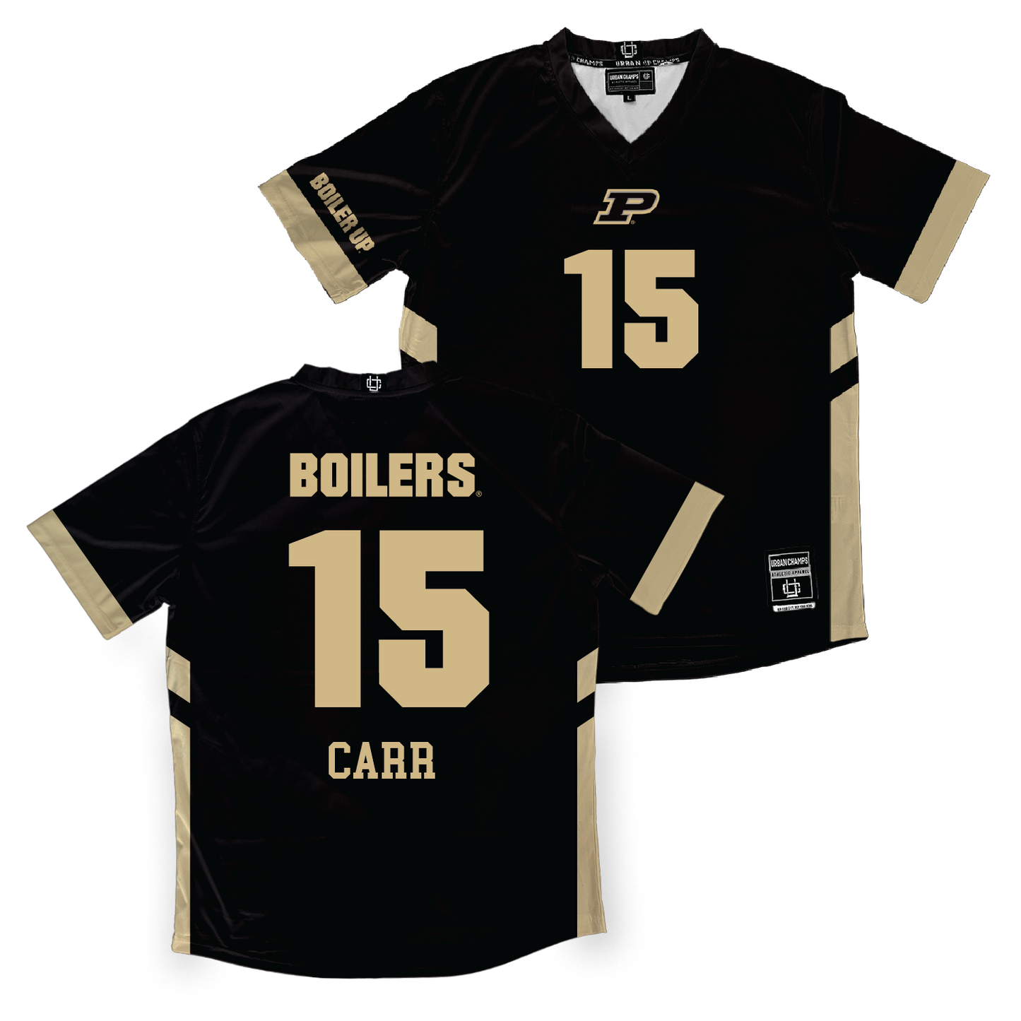 Black Purdue Women's Volleyball Jersey - Elizabeth Carr | #15 Youth Small
