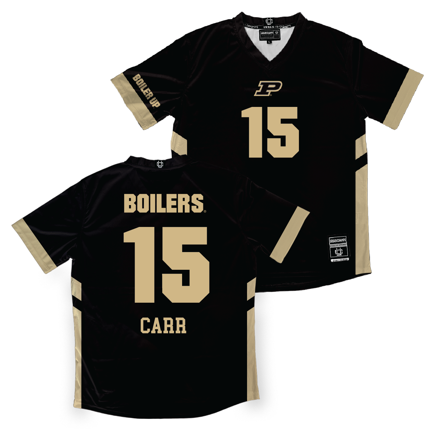 Black Purdue Women's Volleyball Jersey - Elizabeth Carr | #15 Youth Small