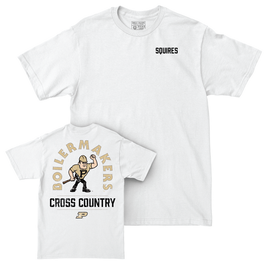 Track & Field White Mascot Comfort Colors Tee - Emma Squires Youth Small