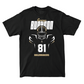 Silhouette Black Football Tee - George Burhenn | #81 Youth Small / George Burhenn | #81