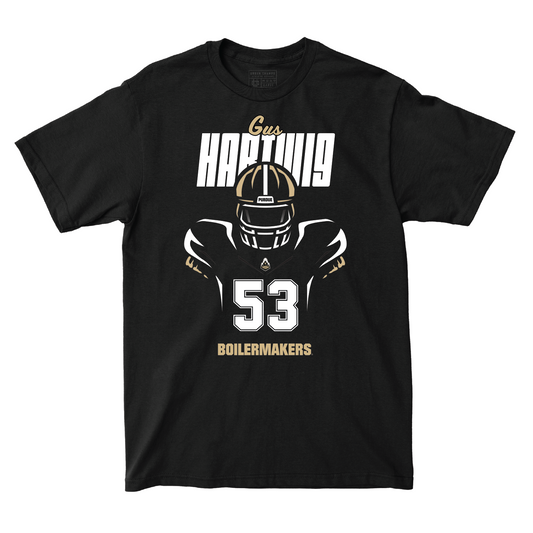 Silhouette Black Football Tee - Gus Hartwig | #53 Youth Small / Gus Hartwig | #53