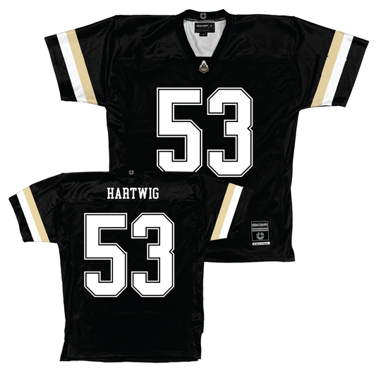 Purdue Black Football Jersey - Gus Hartwig | #53 Youth Small