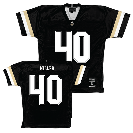 Purdue Black Football Jersey - Hudson Miller | #40 Youth Small