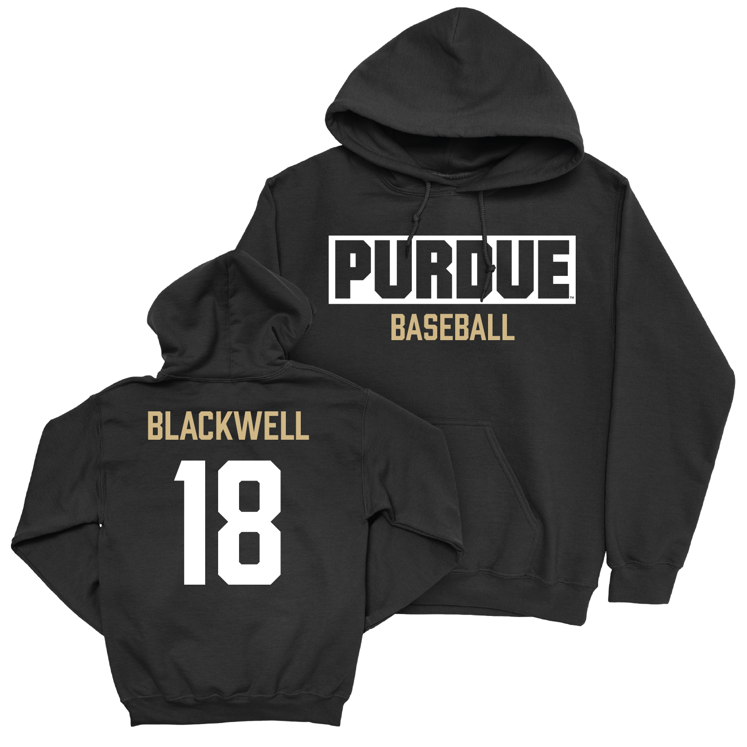 Baseball Black Staple Hoodie - Jonathan Blackwell | #18 Youth Small