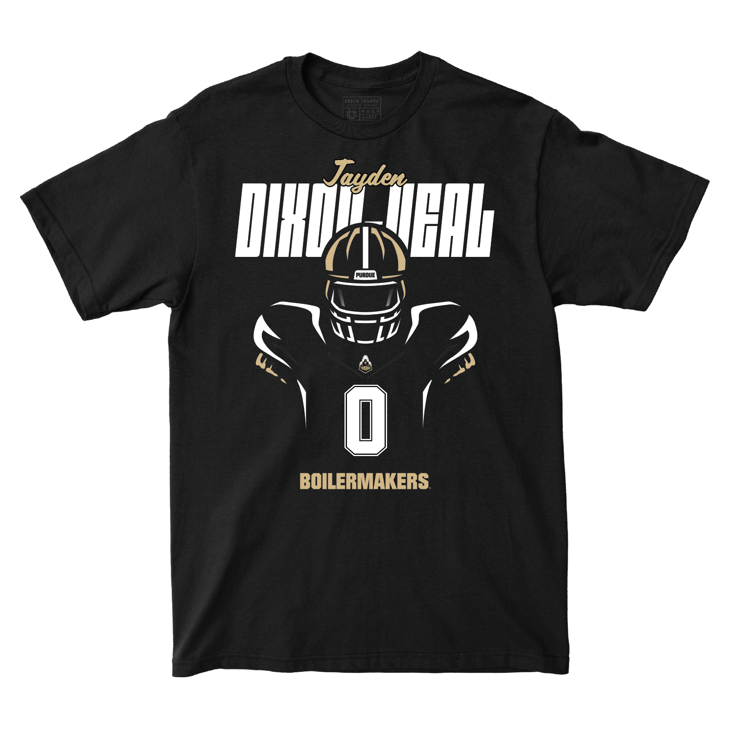 Silhouette Black Football Tee - Jayden Dixon-Veal | #0 – The Purdue NIL ...