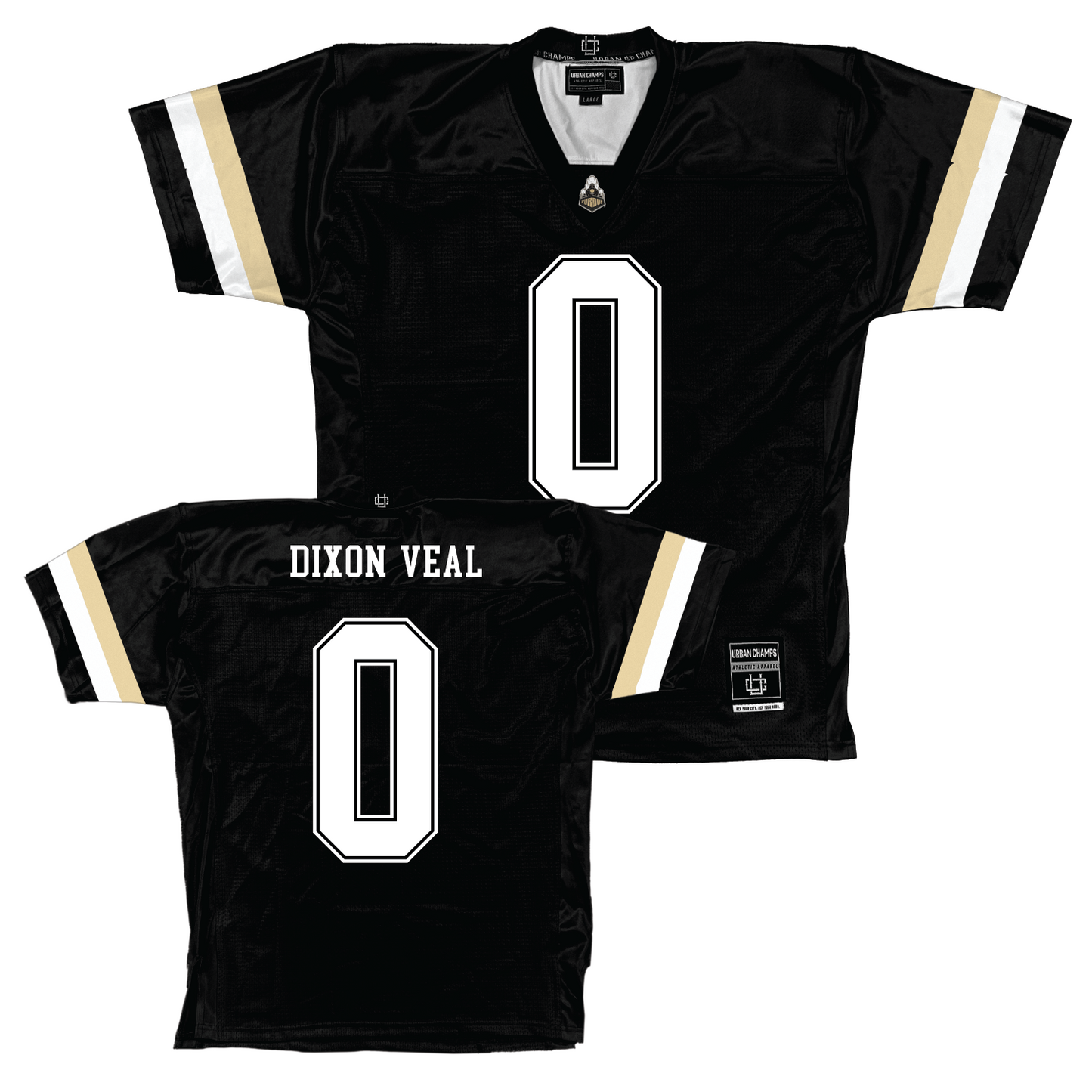 Purdue Black Football Jersey - Jayden Dixon-Veal | #0 Youth Small