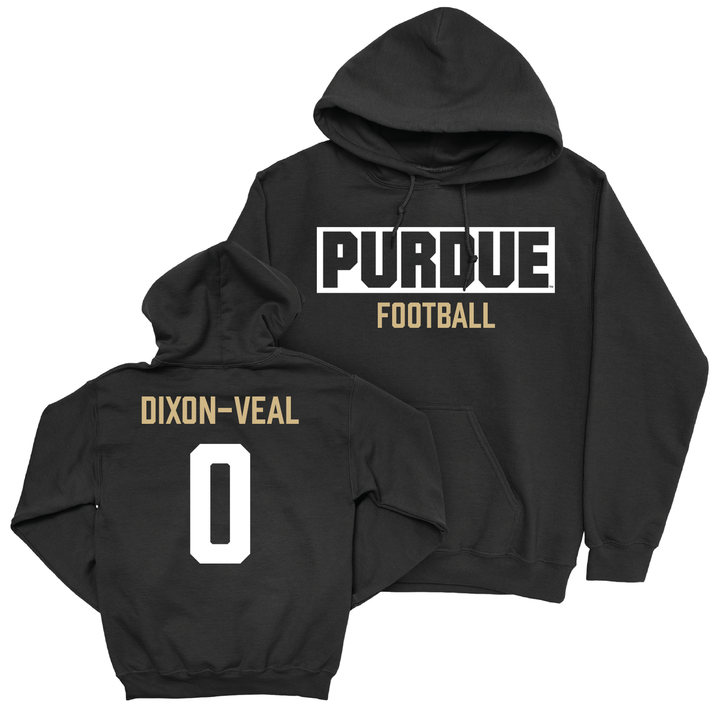 Football Black Staple Hoodie - Jayden Dixon-Veal | #0 Youth Small