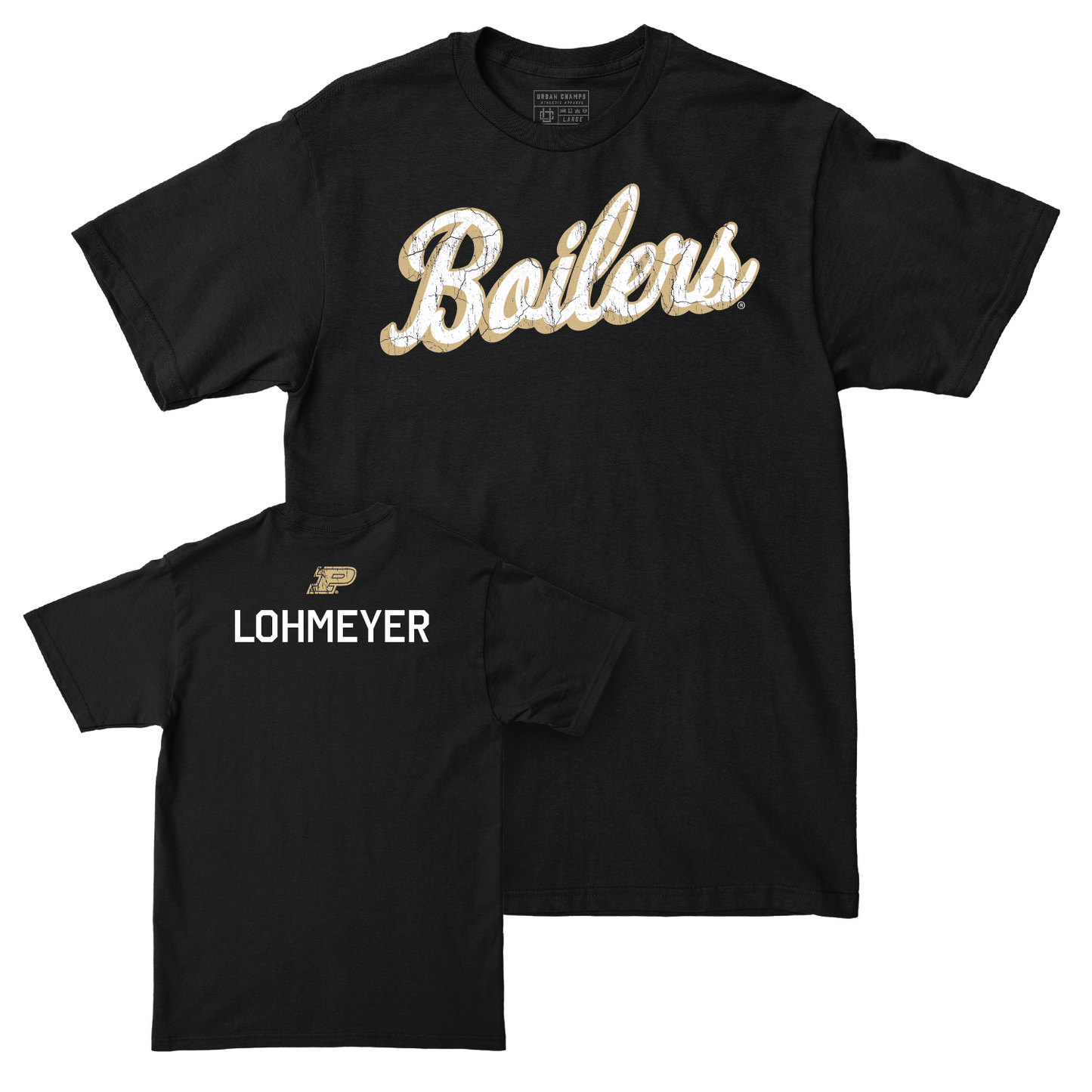 Track & Field Black Script Tee - Jaylie Lohmeyer Youth Small