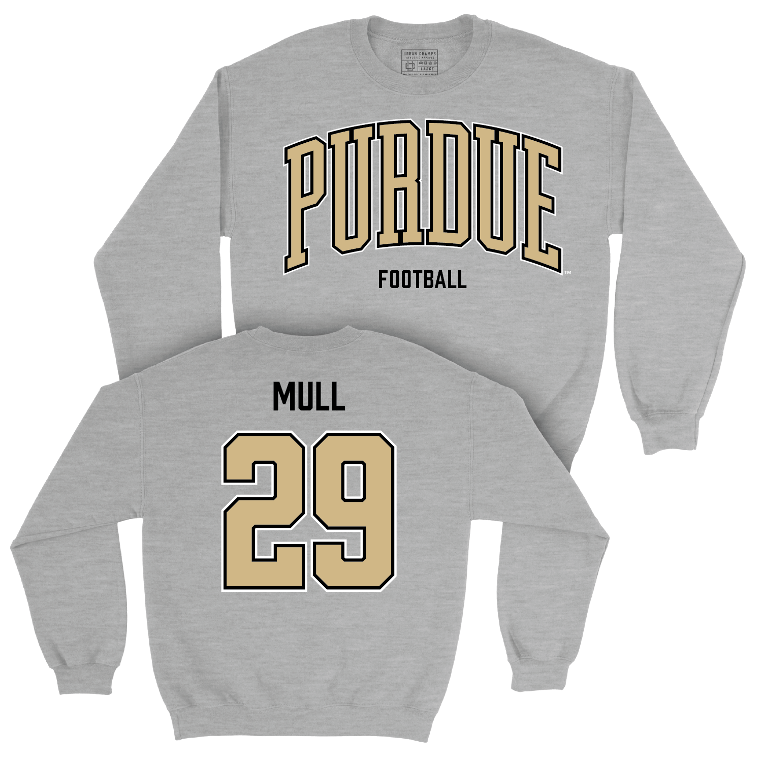 Football Sport Grey Arch Crew - Jaxon Mull | #29 Youth Small