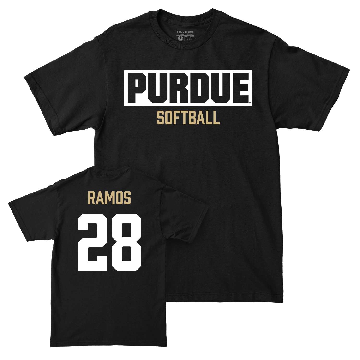 Softball Black Staple Tee - Jordyn Ramos | #28 Youth Small