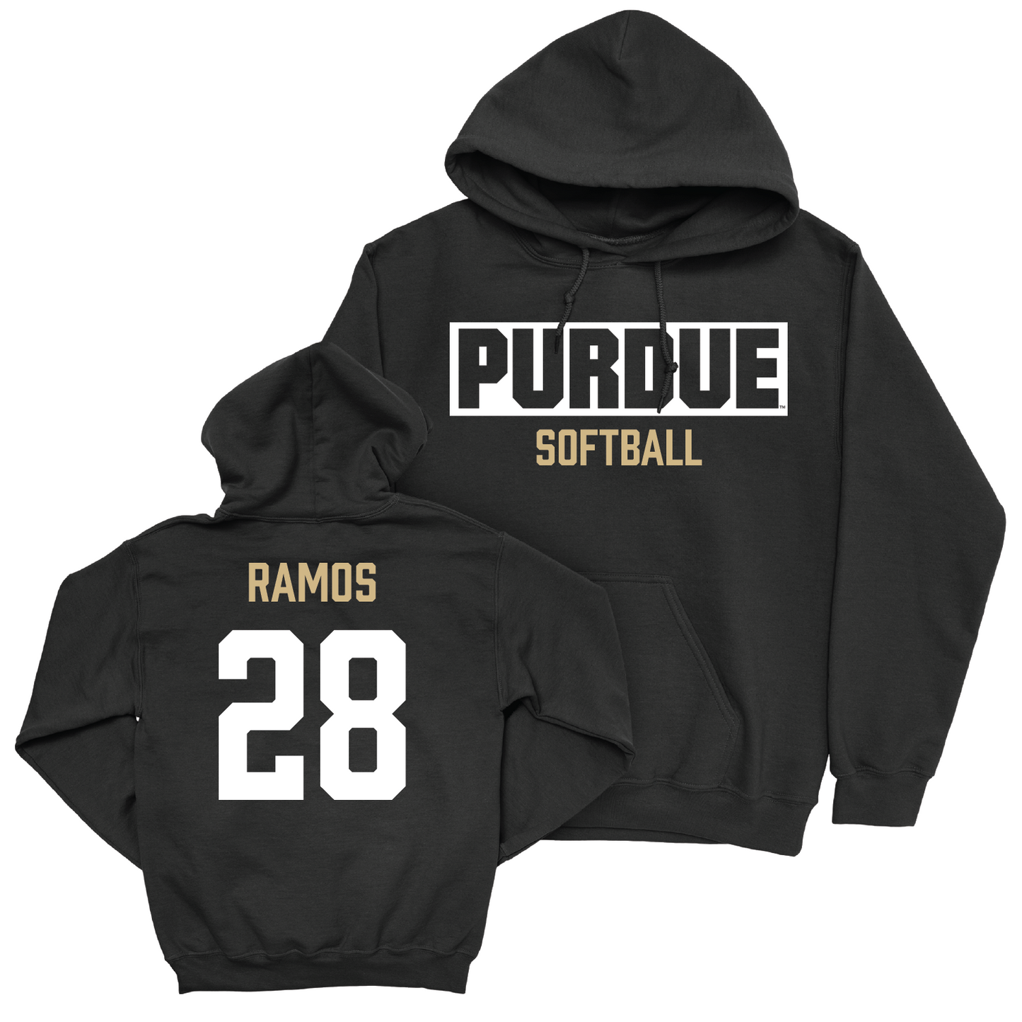 Softball Black Staple Hoodie - Jordyn Ramos | #28 Youth Small