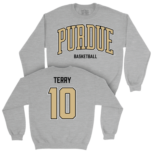Women's Basketball Sport Grey Arch Crew - Jeanae Terry | #10 Youth Small
