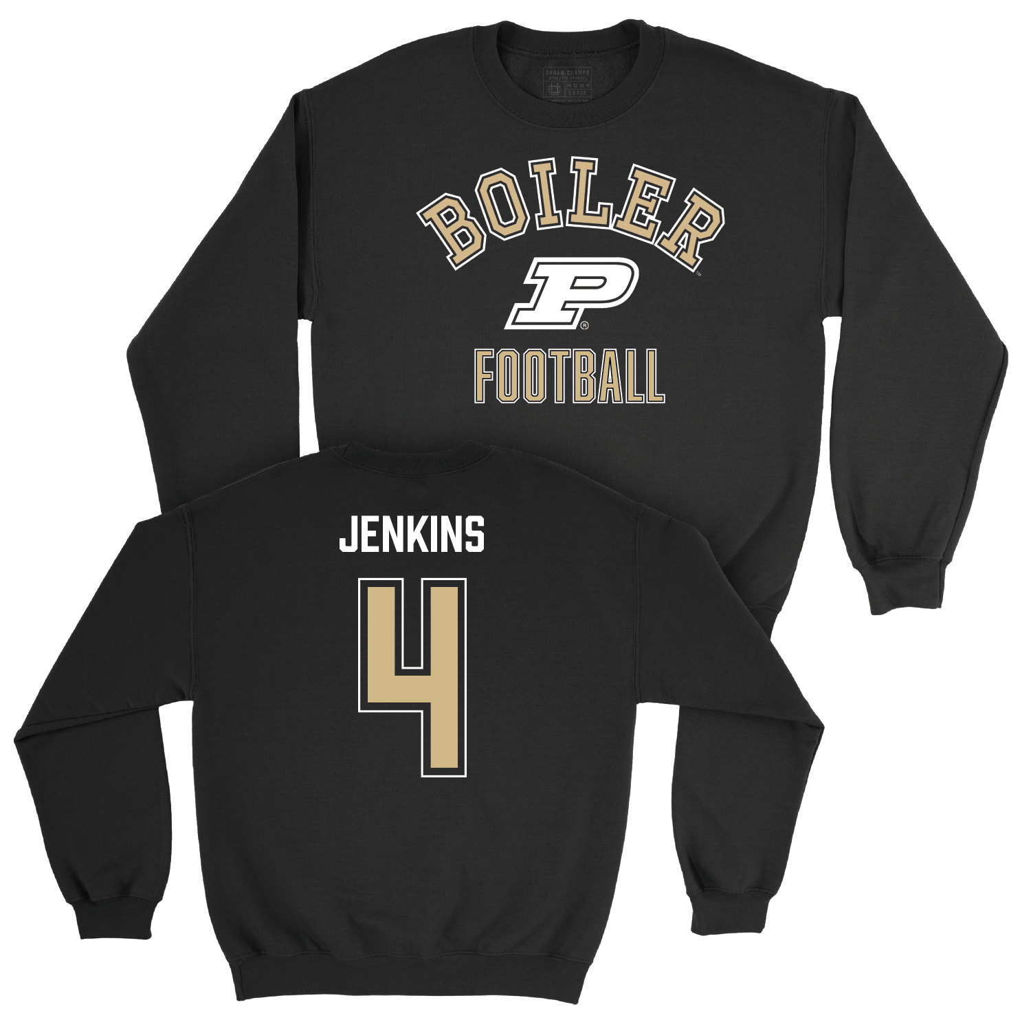 Football Black Classic Crew - Kydran Jenkins | #4 Youth Small