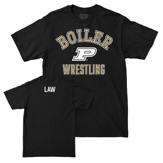 Wrestling Black Classic Tee - Kade Law Youth Small