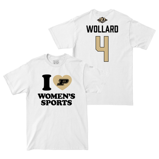 50th Anniversary Women's Volleyball Love Sports White Comfort Colors Tee - Kenna Wollard | #4 Small