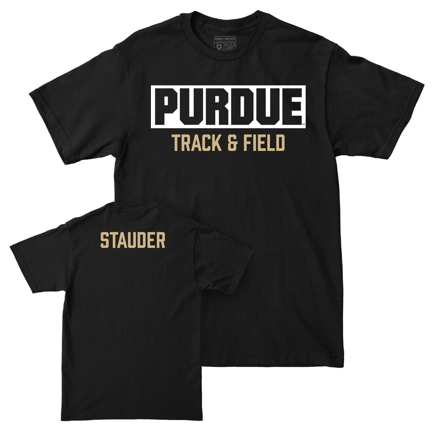 Track & Field Black Staple Tee - Kylie Stauder Youth Small