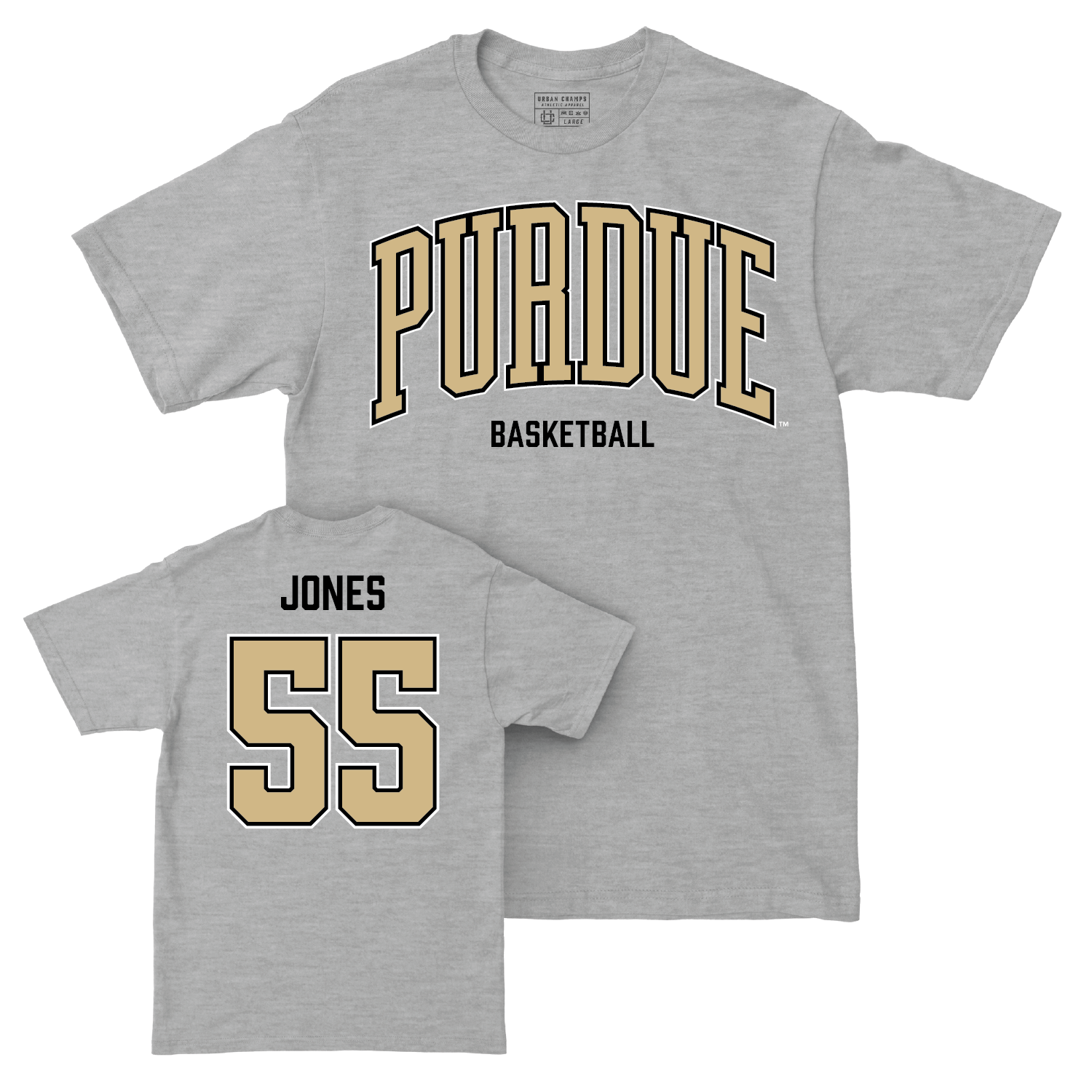 Men's Basketball Sport Sport Grey Arch Tee - Lance Jones | #55 Youth Small