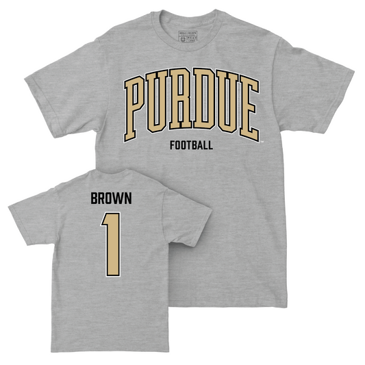 Football Sport Sport Grey Arch Tee - Markevious Brown | #1 Youth Small
